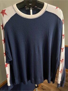 RAGABOND/FREE PEOPLE STYLE WAFFLE KNIT PULLOVER SIZE MEDIUM